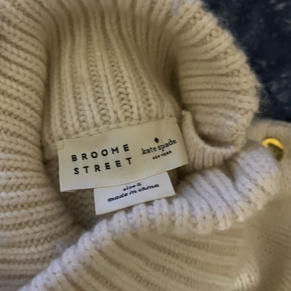 Kate Spade White Star Turtleneck Sweater - Picture 9 of 15